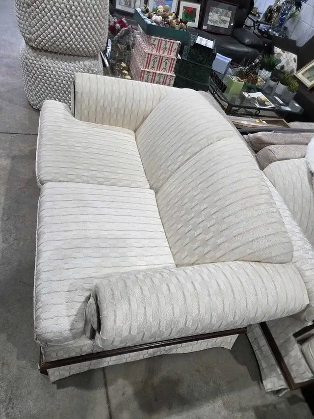 Vintage Cream Loveseat