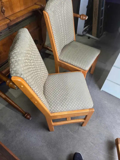 Wooden Dining Chairs with Storage - 5 Available