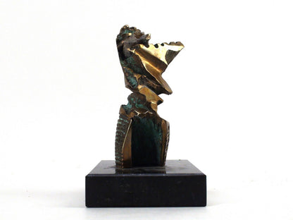 Celine G. Lapointe - Abstract Completed Drill Bore, Bronze Statue - Canadian Art