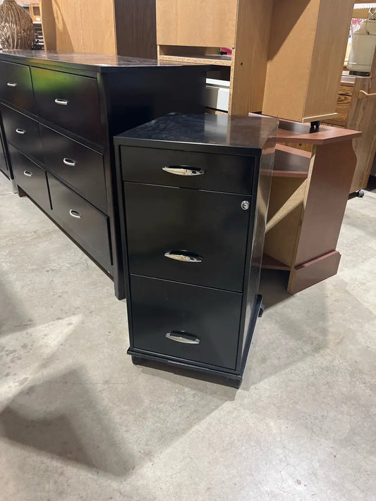 Black metal Filing Cabinet