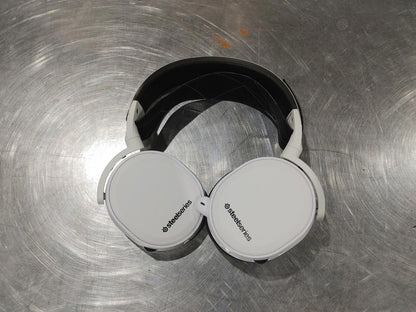 Good Condition SteelSeries Wireless Gaming Headset White Missing Right Ear Cup