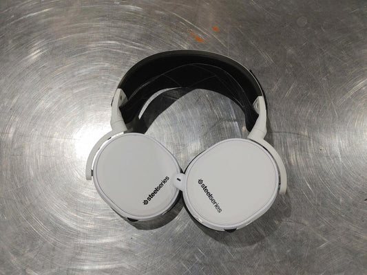 Good Condition SteelSeries Wireless Gaming Headset White Missing Right Ear Cup