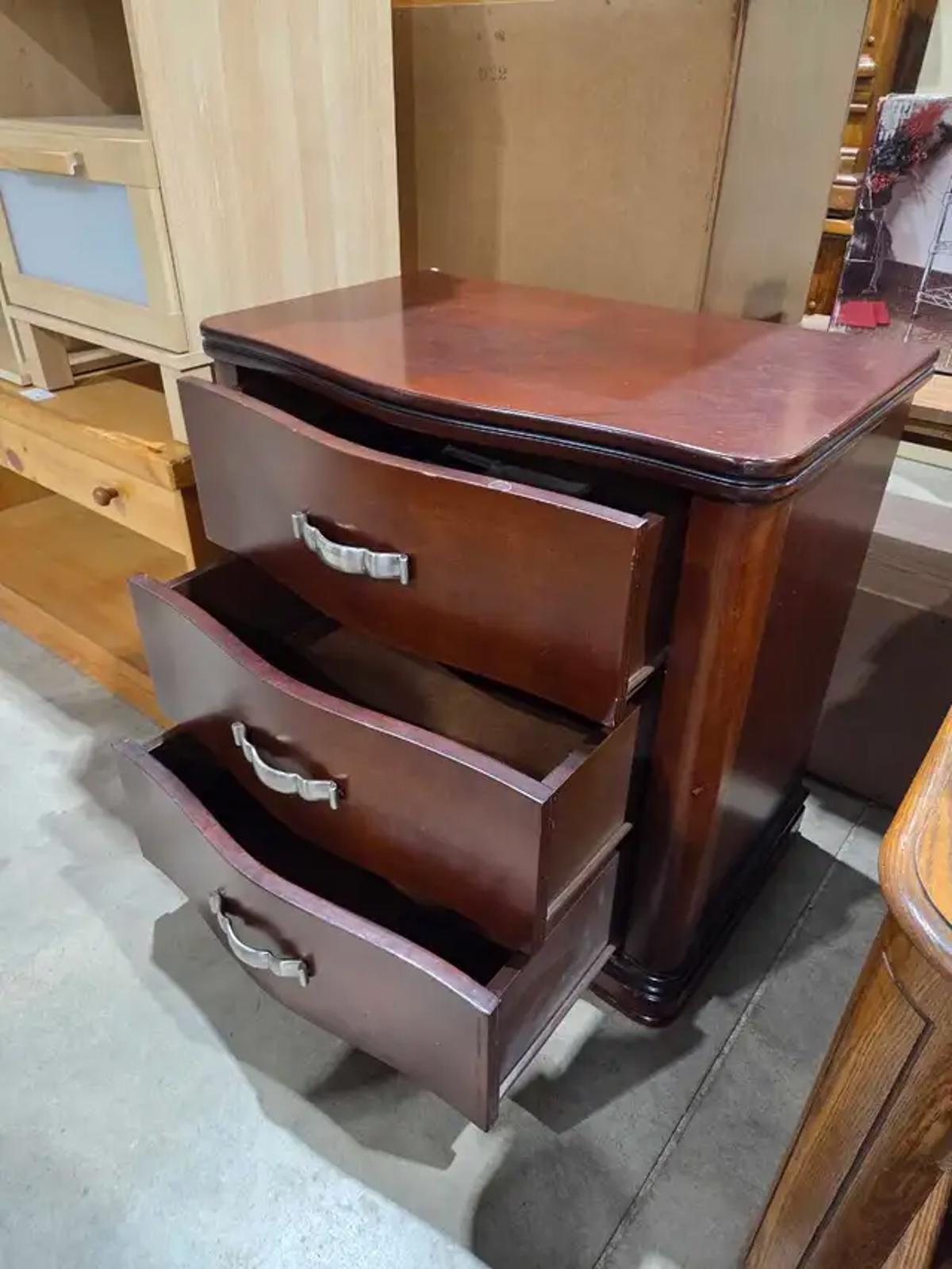 3 Drawer Cherry Nightstand/Mini Dresser