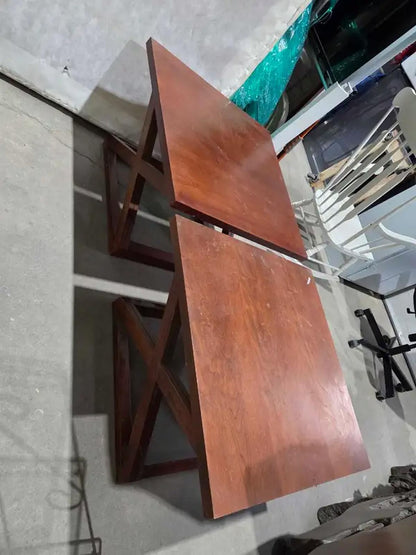 Wooden Square Side Tables - Set of 2
