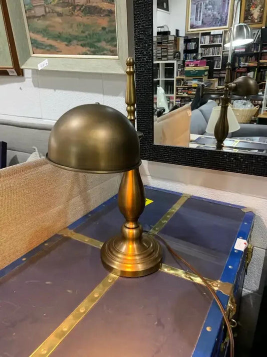 Small Brass Desk Lamp with Extendable arm