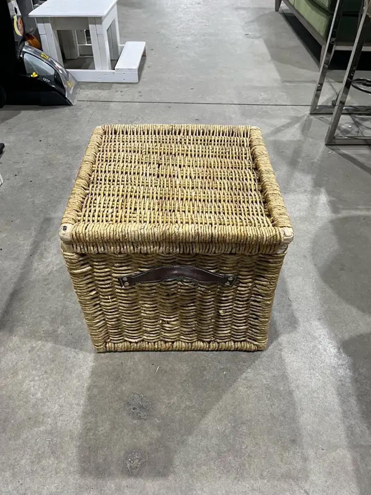Wicker Storage Trunk