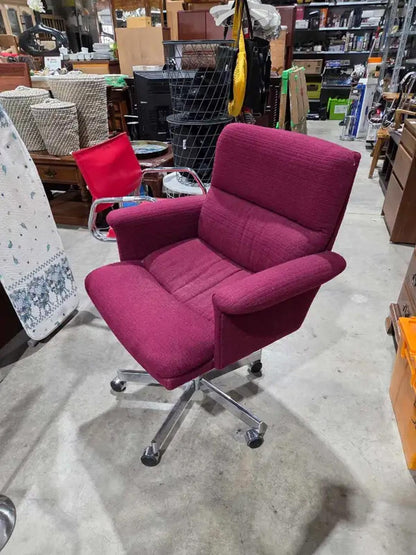 Burgundy Comfy Office Chair