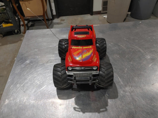 Good Condition Vintage GO RACING Power Drive Turbo 4x4 Pickup Truck Red Untested