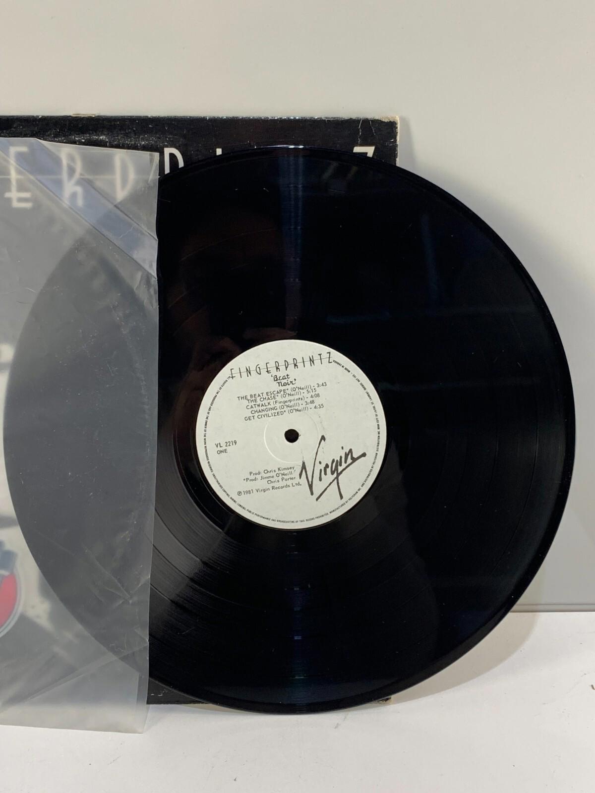 Album vinyle LP Fingerprintz Beat Noir 1981 New Wave Rock