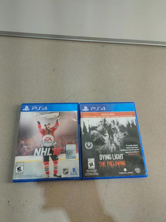 Lot of 2 PS4 Games, NHL16 & Dying Light: The Following