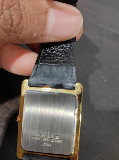 RoyalExcel Quartz JVC Analog Vintage Cowhide Leather Ladies Wrist Watch