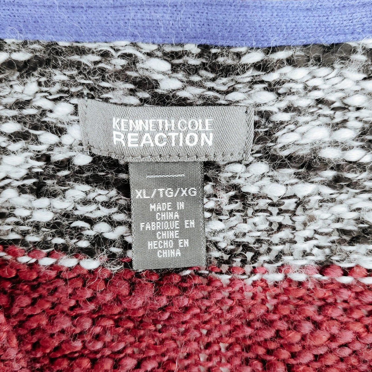 Kenneth Cole Reaction Slouchy Striped Sweater Men's XL
