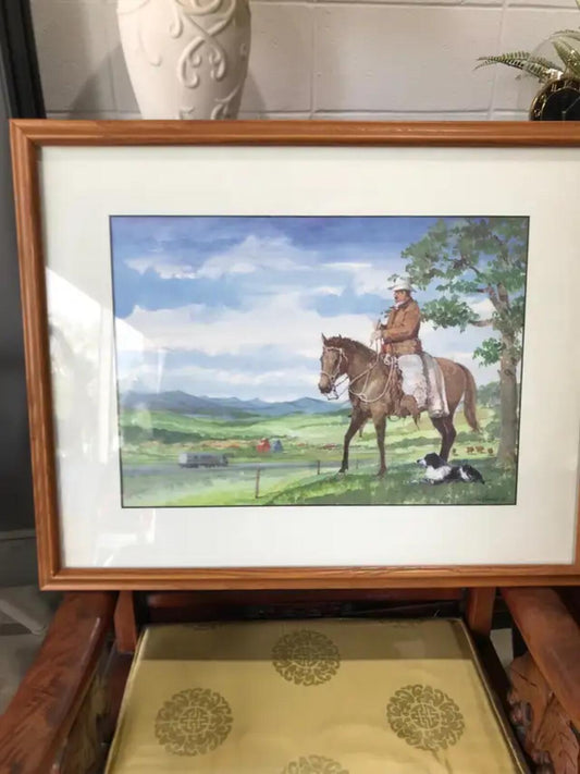 Andras Hordos Art Print - Cowboy 25’ x 20.5’