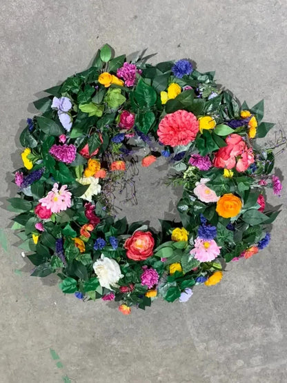 Large Artificial Floral Wreath