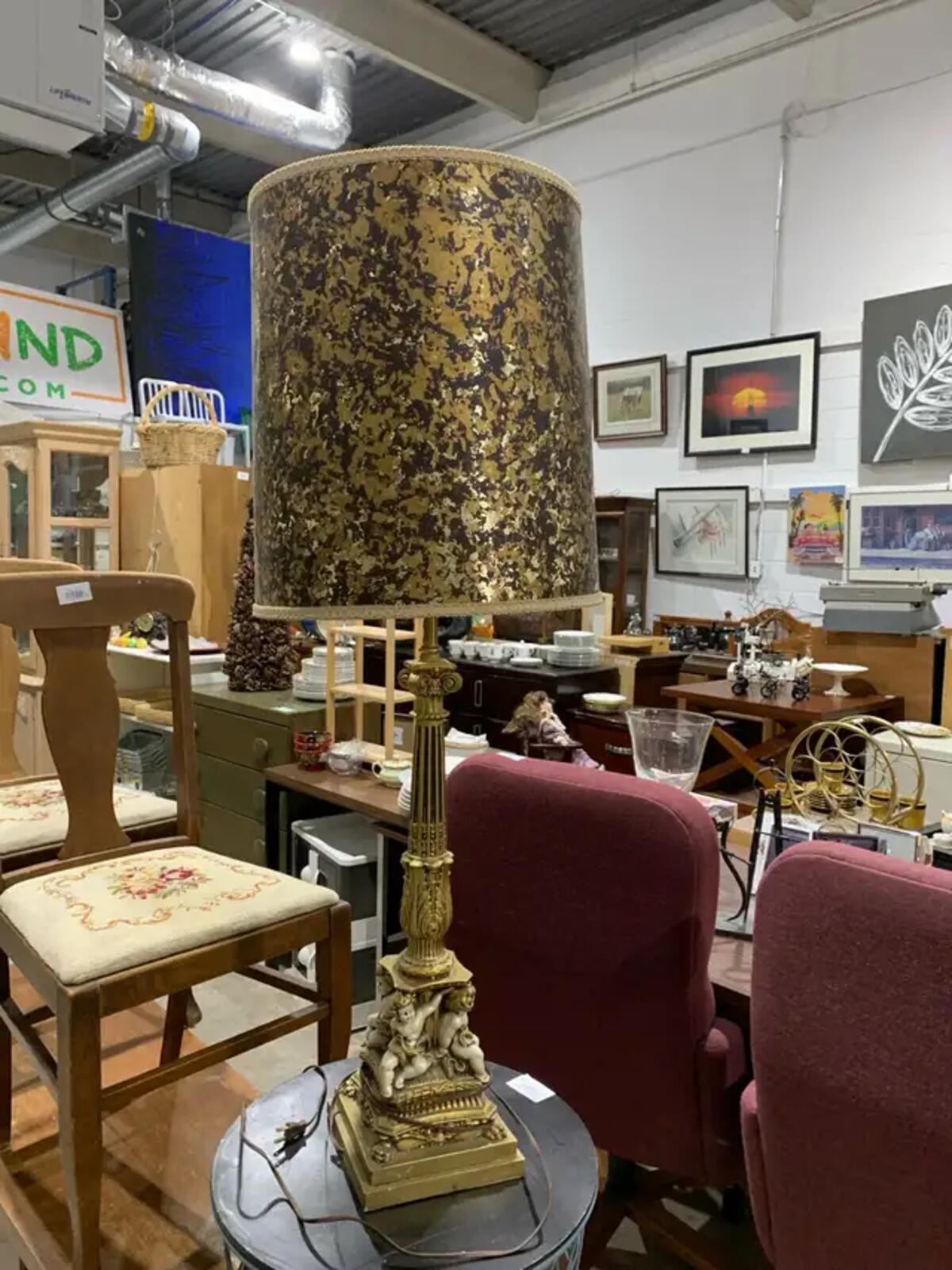 Vintage Gold Lamp