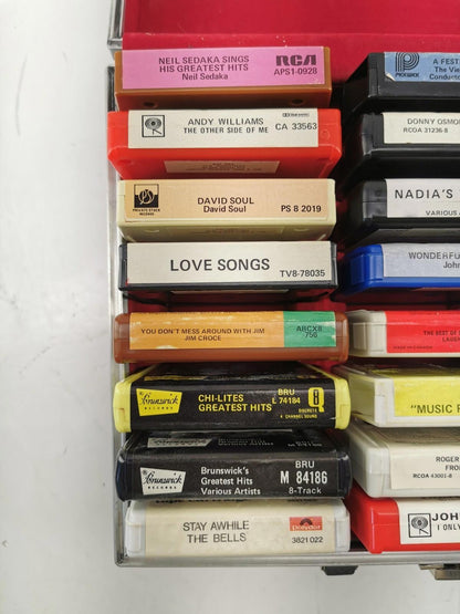 Vintage 12 Track Tapes and Cary Case
