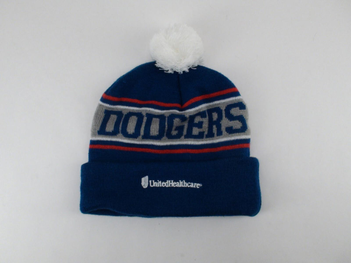 Los Angeles LA Dodgers 60th Anniversary Beanie Pom Hat - Red, White & Blue MLB
