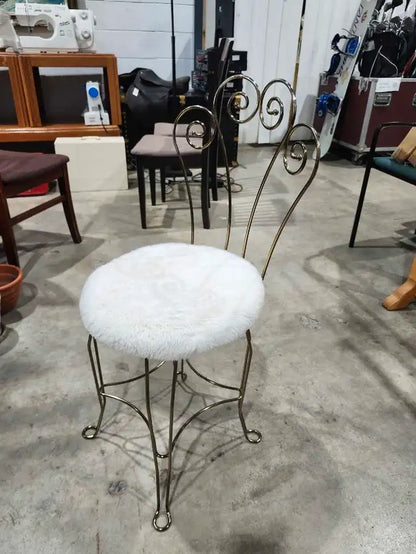 Gold Vanity Chair