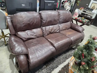 Leather Reclining Sofa