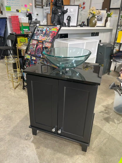 Vanity with Glass Bowl Sink