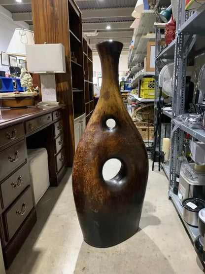 Large 45” Earth Toned Vase