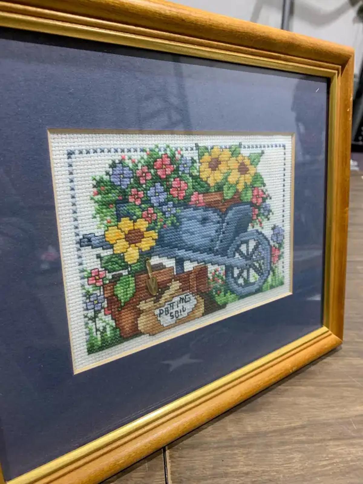 Garden Cross Stitch Art