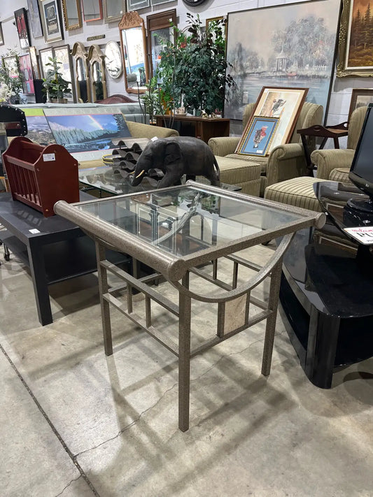 Glass End Table
