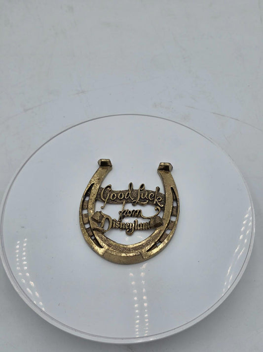 Vintage 1960s Walt Disney Disneyland "Good Luck Horseshoe Souvenir