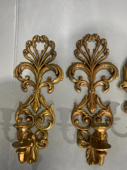 Set of 2 Beautiful Vintage Wall Sconces