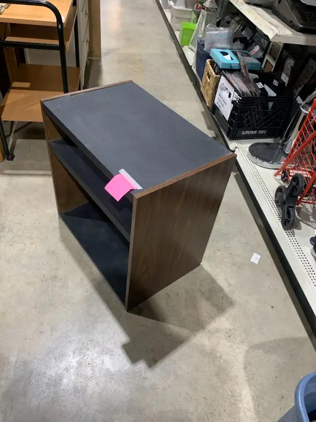 Dark wood and Black Shelf