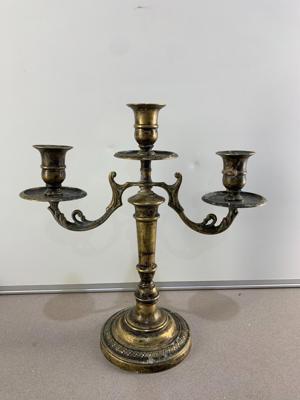 Vintage 3 arm candelabra candle holders