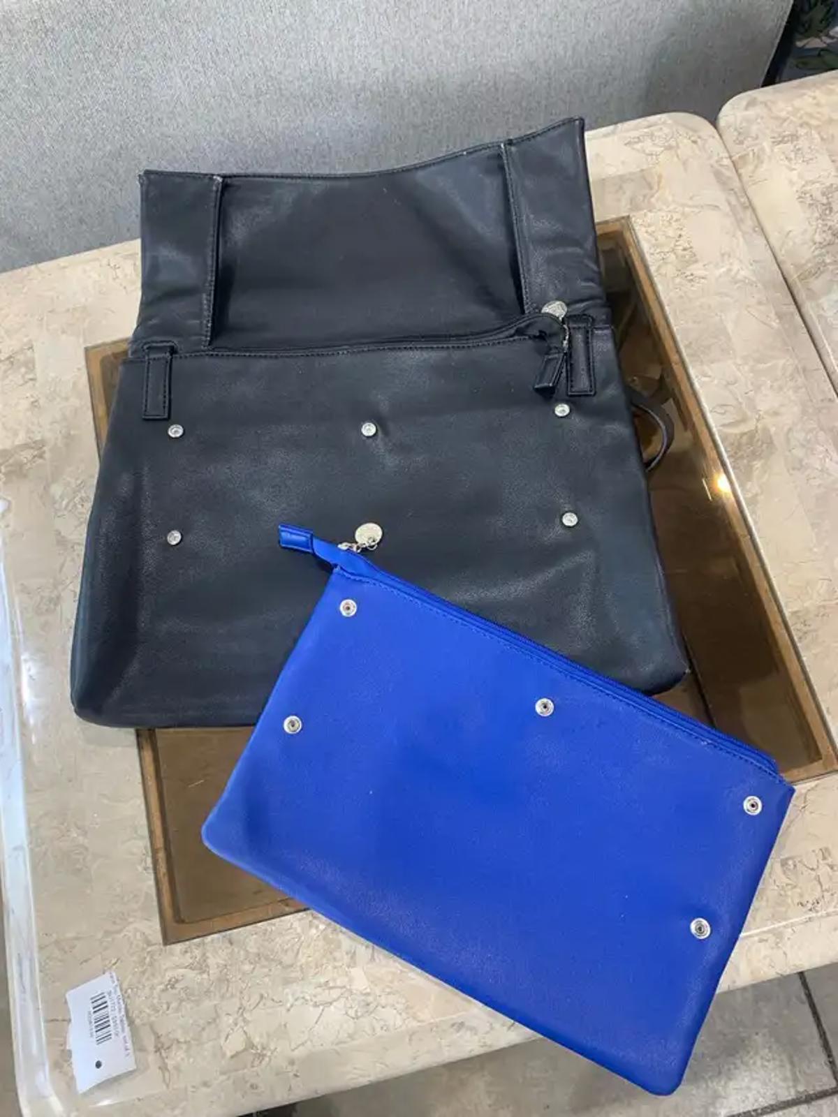 Black and Blue Wallet Handbag