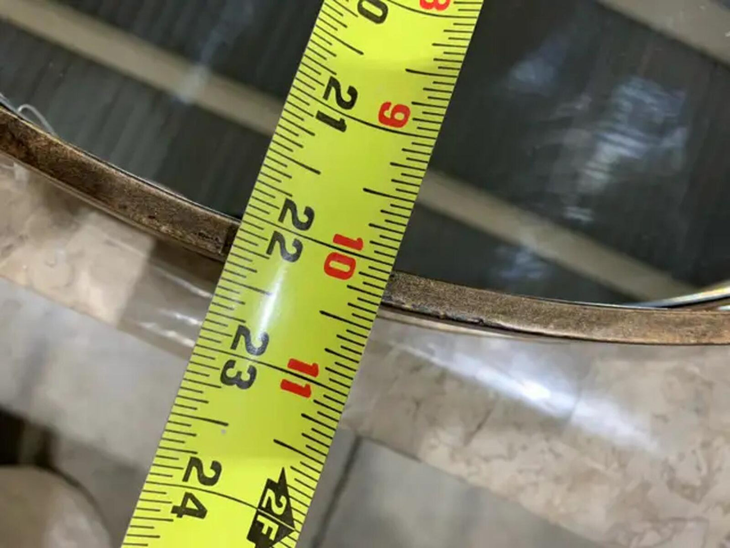 Large Round Mirror Tray