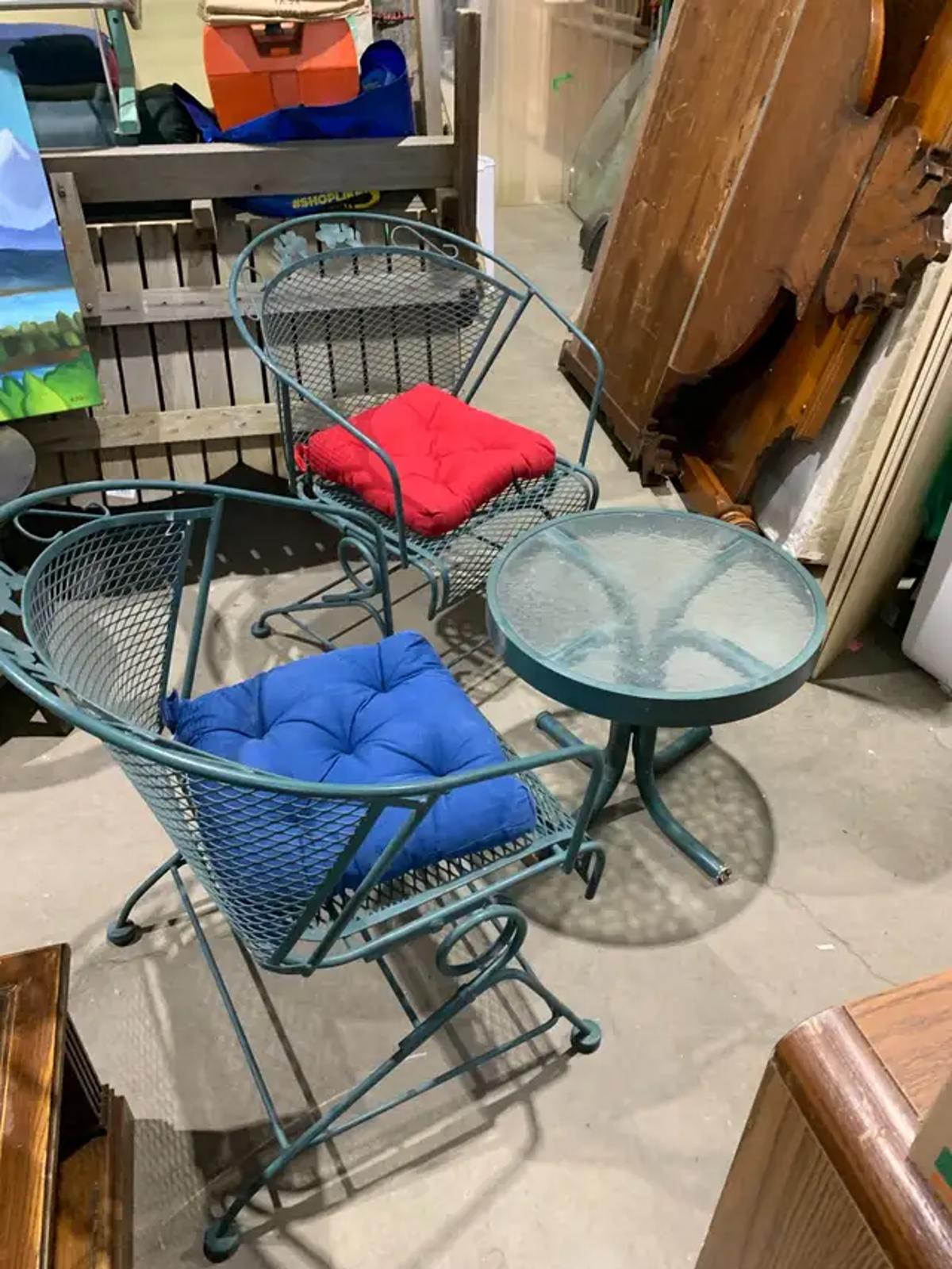 Wire spring Patio Set