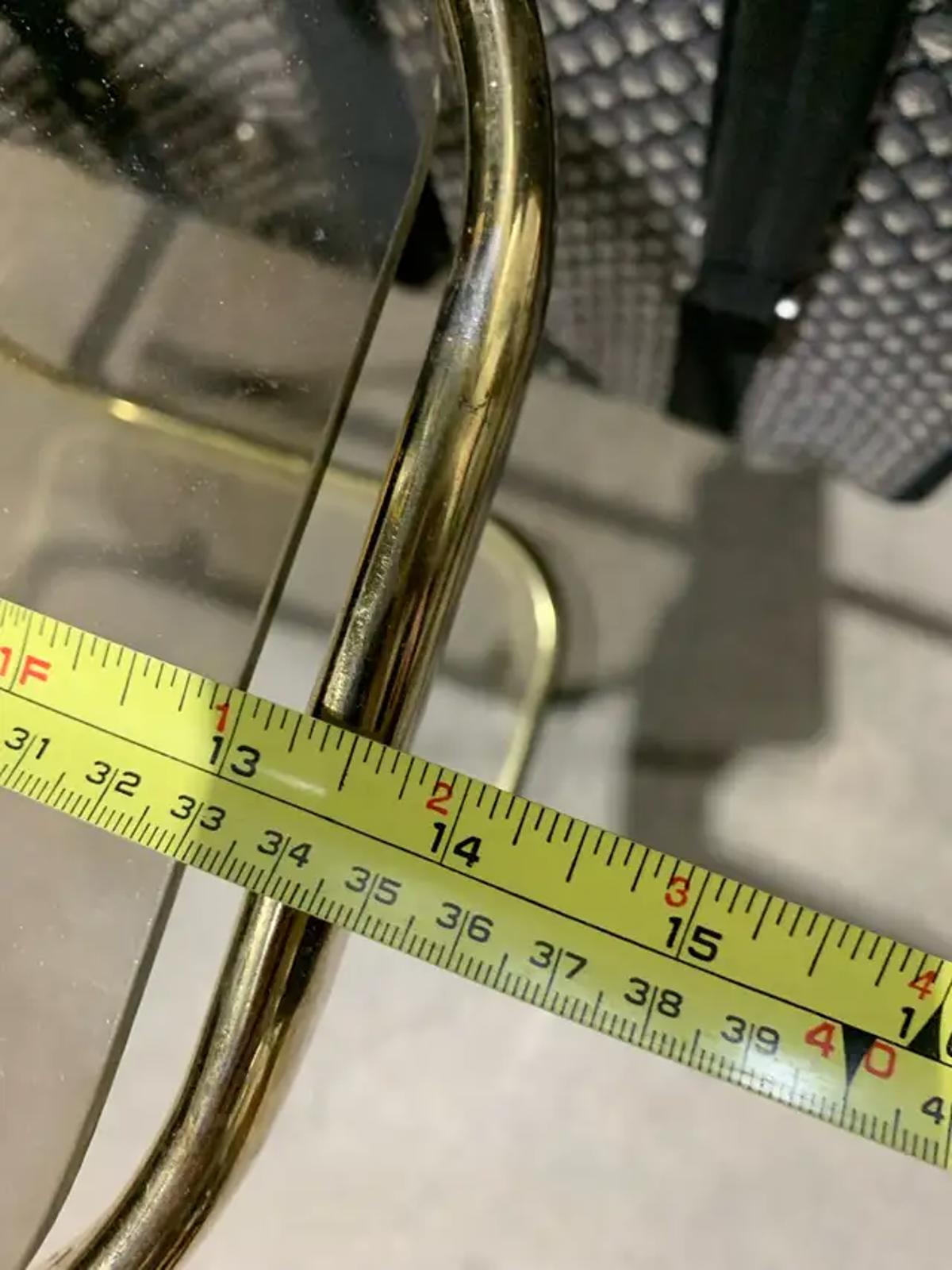 Gold Glass Side Table