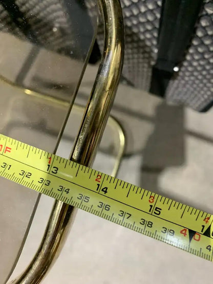 Gold Glass Side Table
