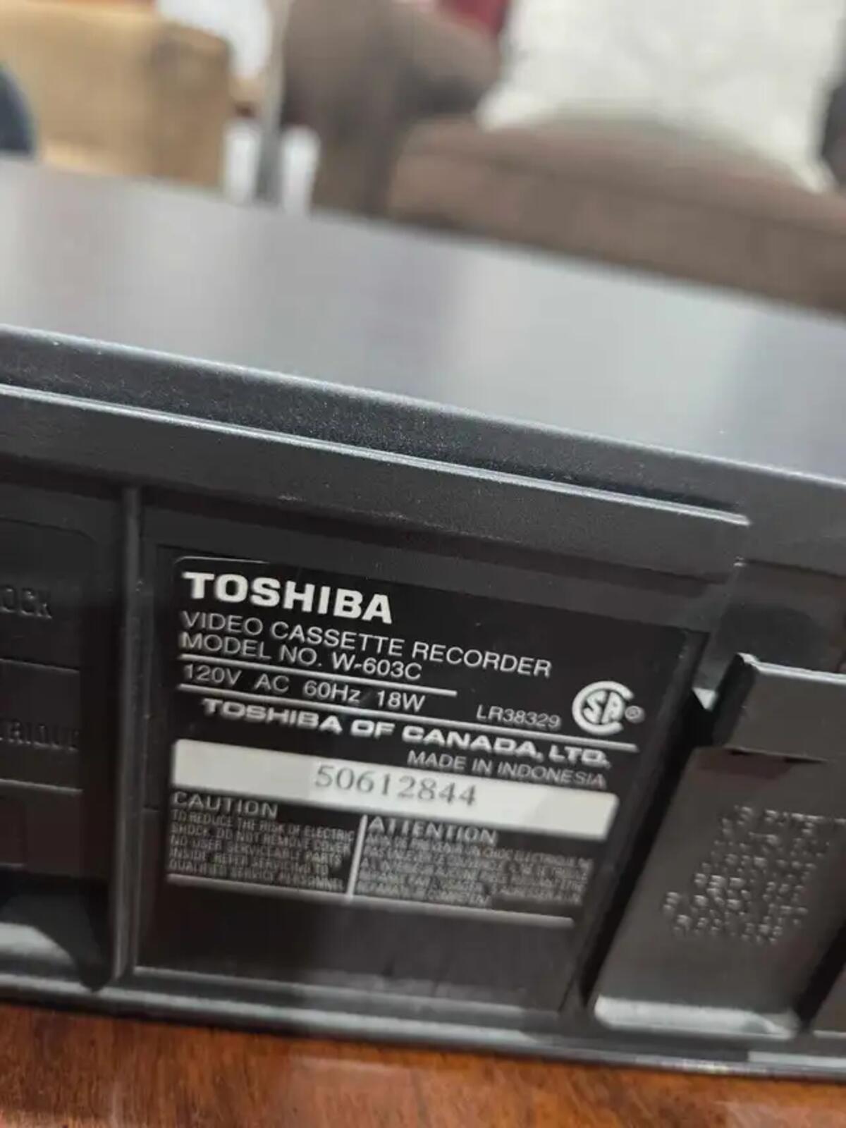 Toshiba 4 Head Pro Drum VCR