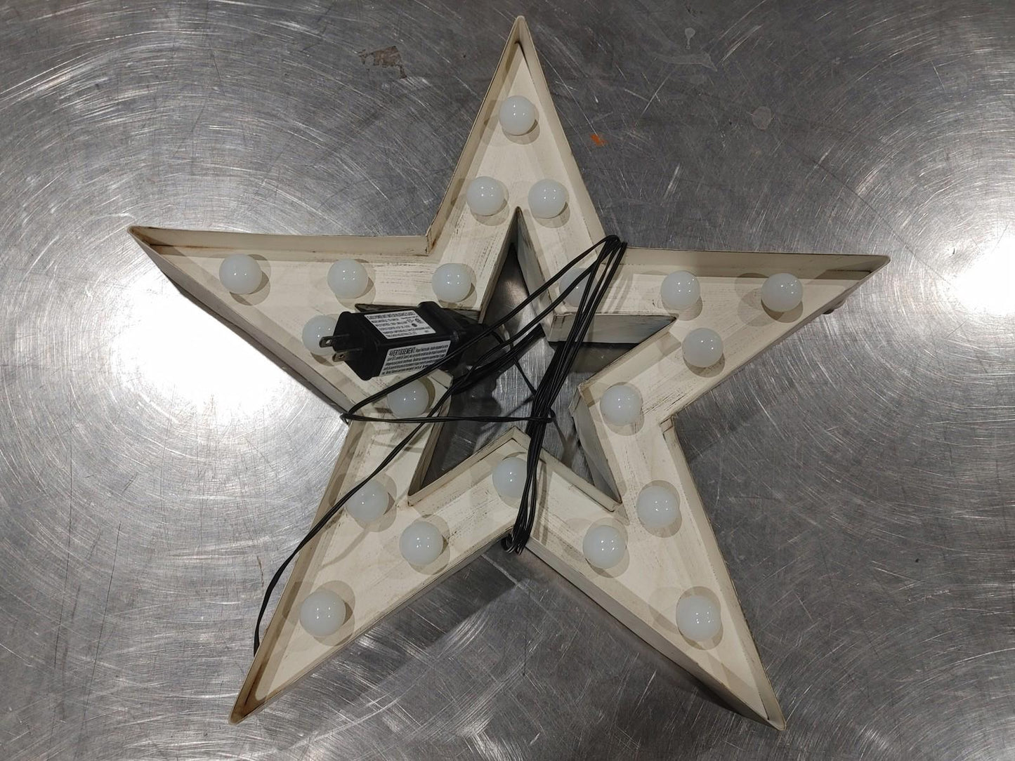 Good Condition Christmas Light up Star Wall Ornament Tested Working