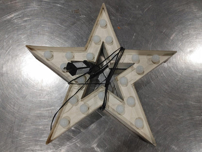 Good Condition Christmas Light up Star Wall Ornament Tested Working
