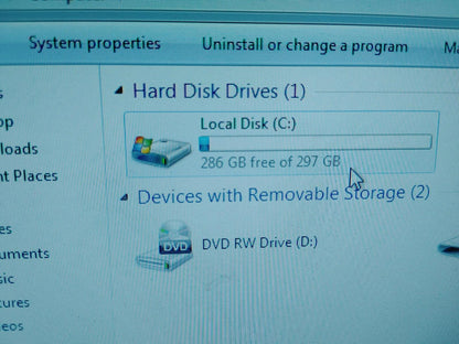 Acer Aspire M1640 Windows 7 PC Pentium 2GHz 2GB RAM 320GB HDD Black Works Tested