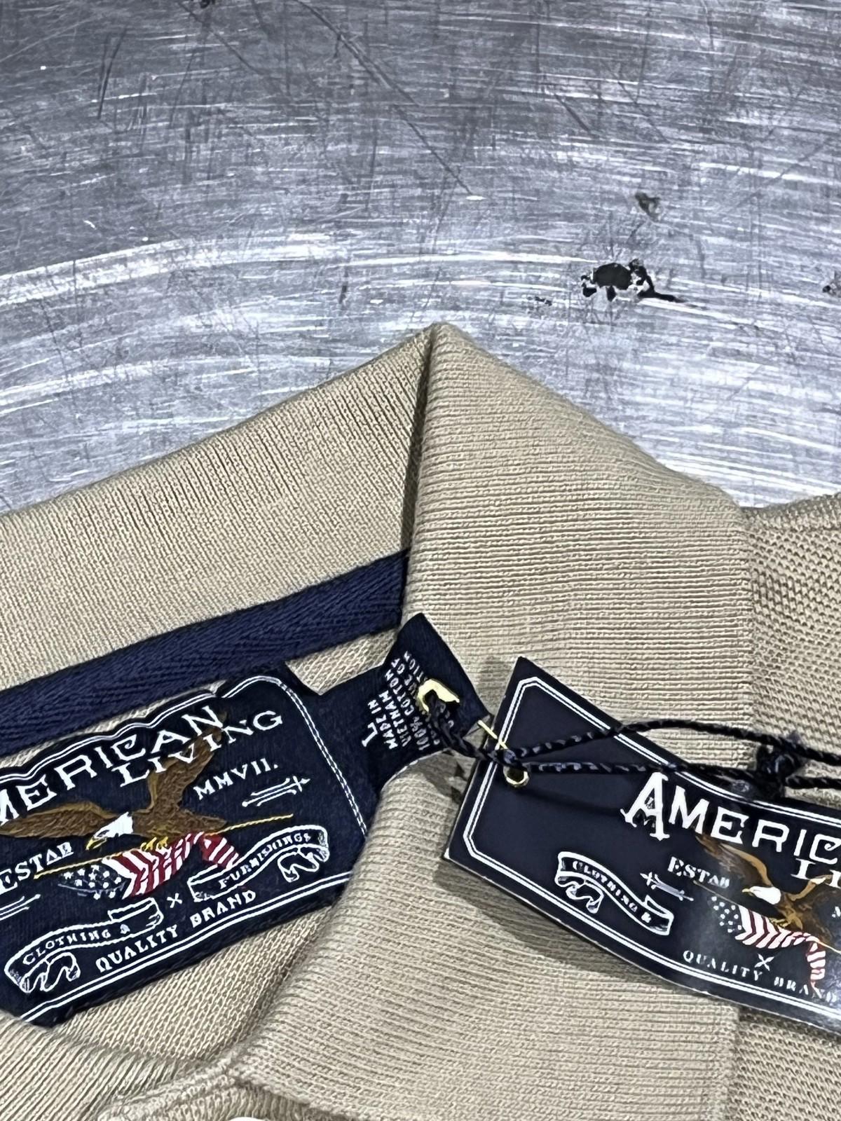 NWT American Living Beige Polo (Size L)