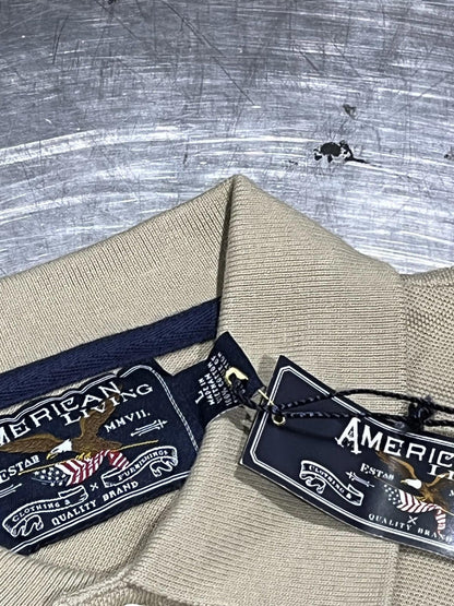 NWT American Living Beige Polo (Size L)