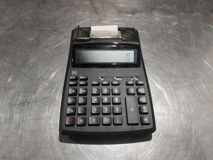 Good Condition TRU RED TR58674 12-Digit Desktop Printing Calculator Black Works