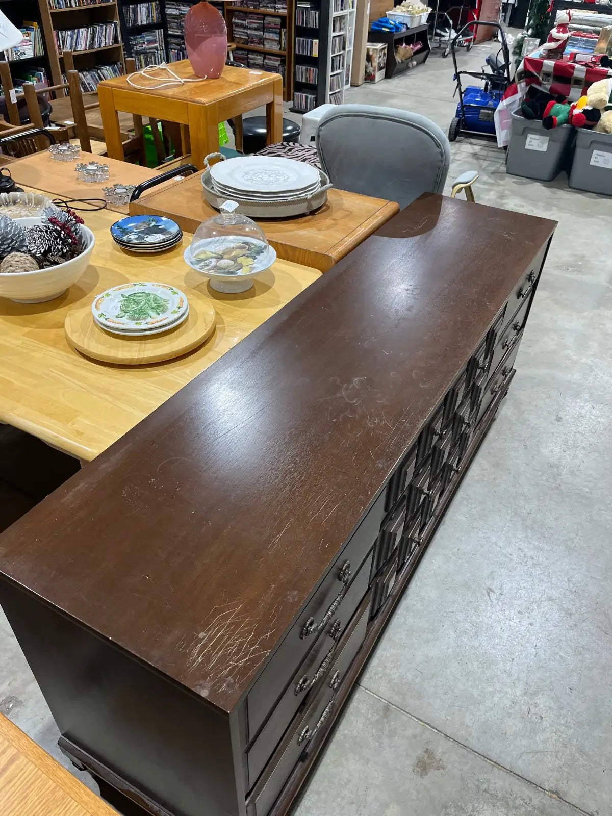 Brown Wood Dresser