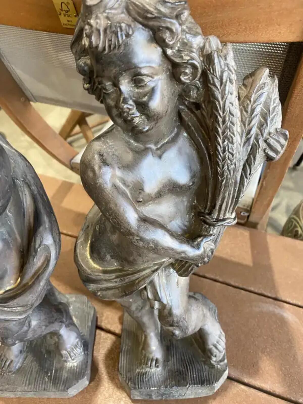 Vintage pair of Borghese Cherub Figurines