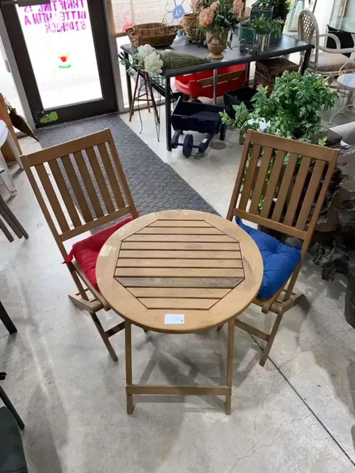Teak 3 Piece Patio Set