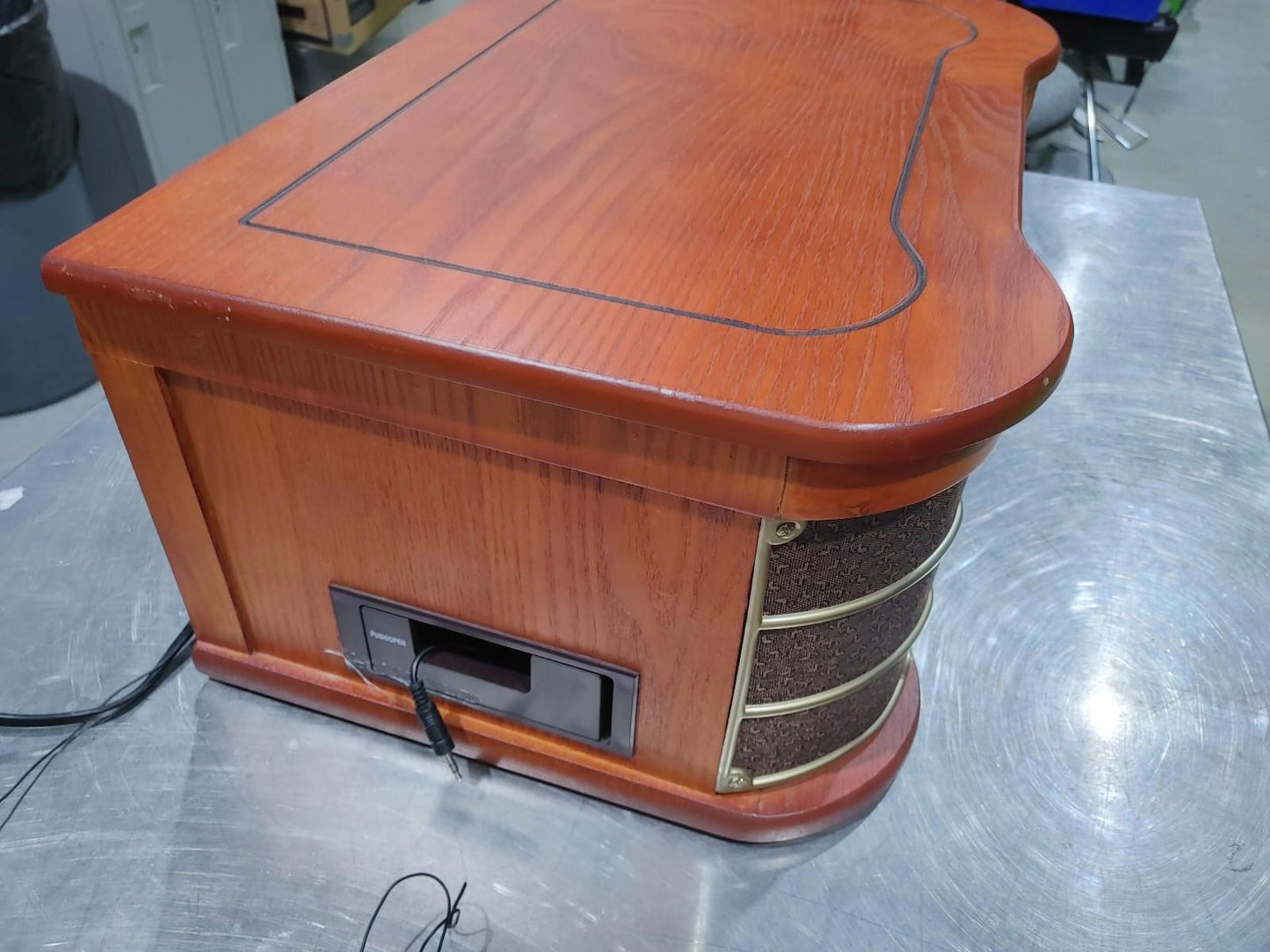 PylePro Vintage PTCDS2UI Nostalgia Music System Brown Untested - Fair