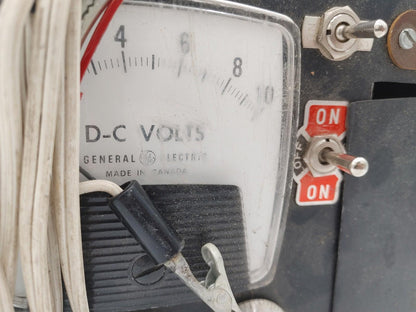 Vintage General Electric DC Volt Meter Black Untested - Fair