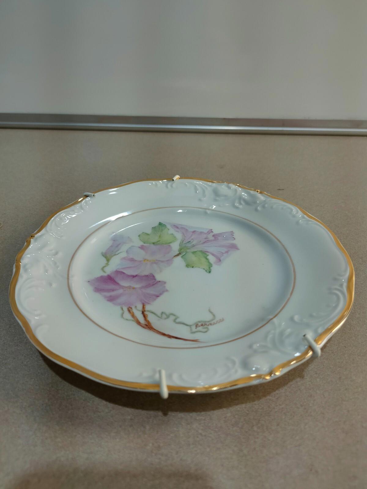 Hand Painted plates by Bernice