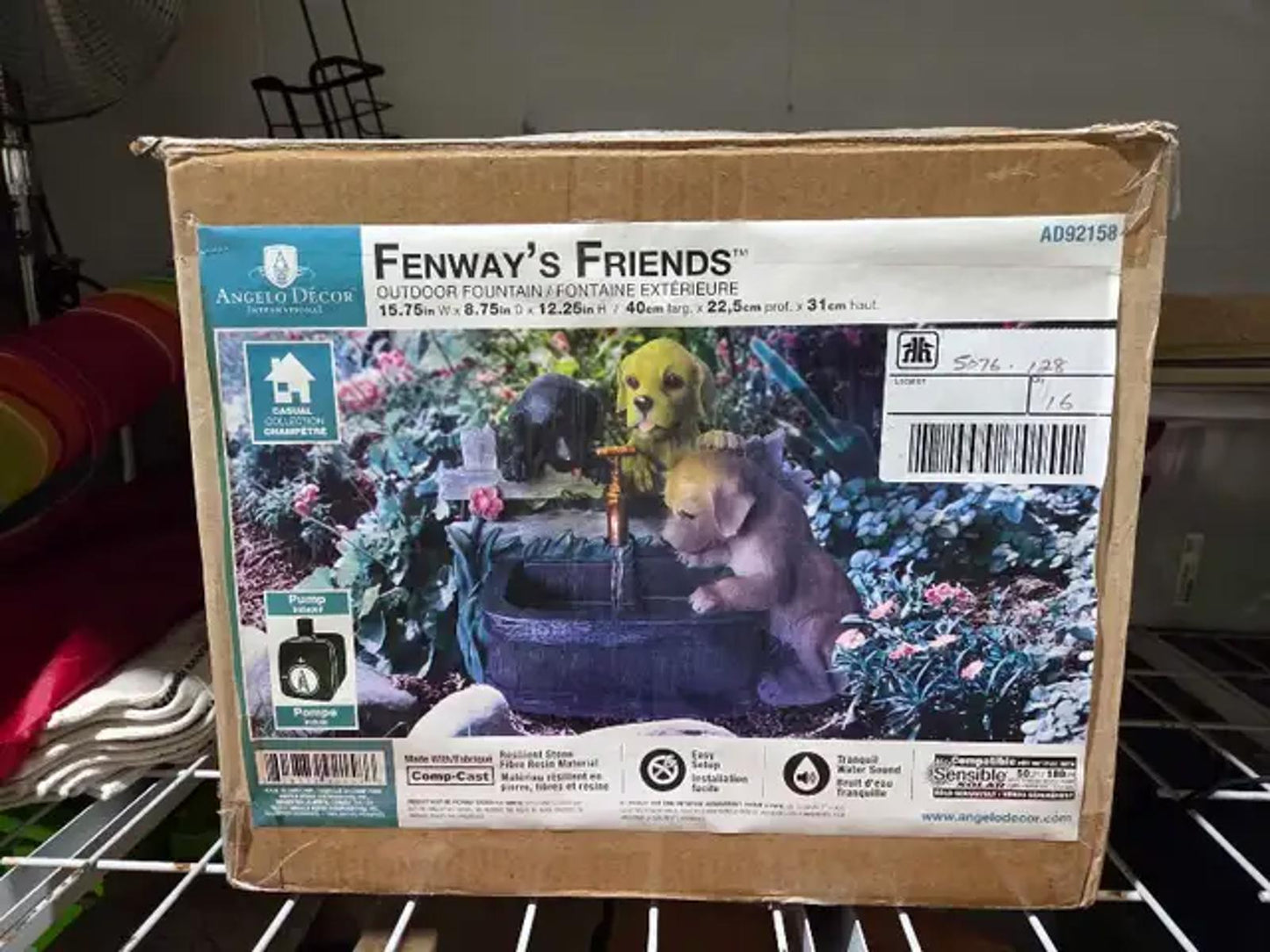 Angelo Decor Fenways Friends Outdoor Fountain